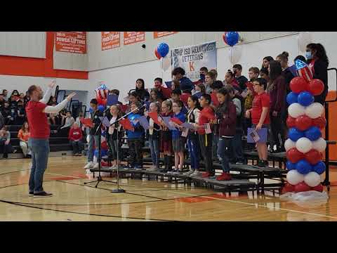 Kemp HS Veteran's Day Program: "Thank You, Soldiers" performed by Kemp Intermediate School Students