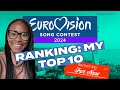 My eurovision2024 top 10 for now march 26th
