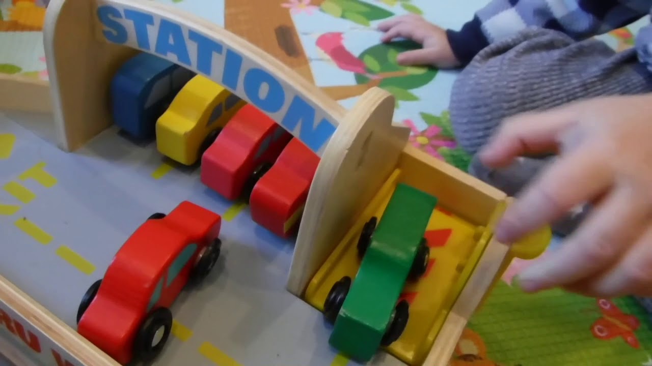 Wooden Car Loader Garage for kids CREATIVE AND FUN | Learn with Toy Boy Dylan Exclusive!
