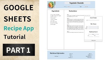 Build a Recipe App in Google Sheets (Part 1 – Recipe Book, Filters, and Search Bar)