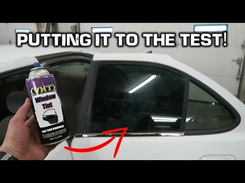 Window Tint in a CAN?!? *Spray Painting Car Windows*