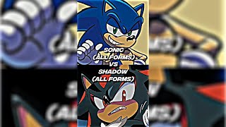 Sonic Vs Shadow (All Forms) Resimi