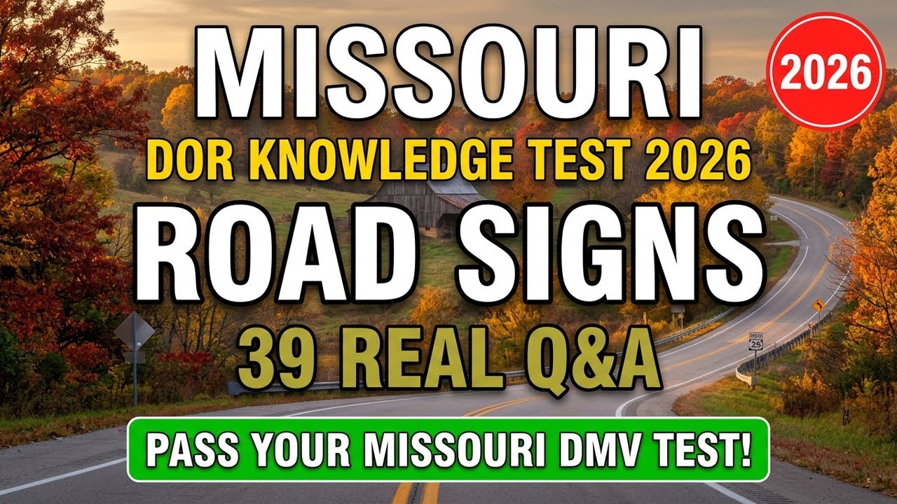 Missouri DMV Road Signs Practice Test 2026 — 50 Must-Know Permit Test Questions - YouTube