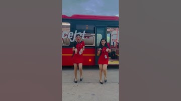 Thumbnail of #SpiceJet #CabinCrew Gomi Gomi #Song cute look SpiceJet Cabin Crew Viral #Dance # video @flyspicejet