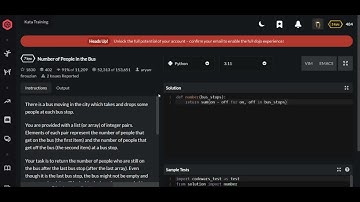Codewars | Number of People in the Bus | Python 7 kyu