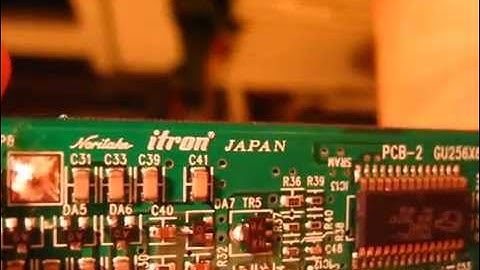 VFD Noritake Itron GU256X64-312R - text mode