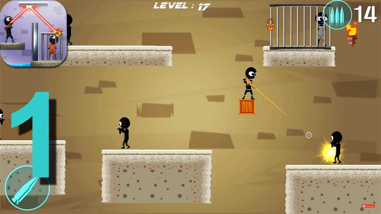 Stickman Shooter Elite Strikeforce Levels 120 Walkthrough Part 1