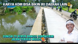 Hebat kerja Nyata KDM di bekasi ‼️sungai di normalisasi jalan gabus di bikin mulus