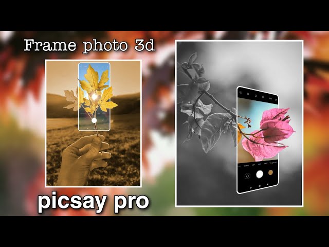 Cara Edit 3D Frame Photo Viral Kekinian | Picsay Pro class=