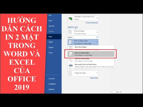 พิมพ์ด้วยเสียง excel  2022 Update  Cách in 2 mặt trong Word   Excel của Office 2019 - Thủ Thuật Hay - Mr Phùng