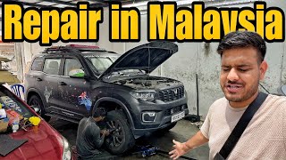 Malaysia Mein ScorpioN Ko Service Centre Lejana Pad Gaya  |India To Australia By Road| #EP92