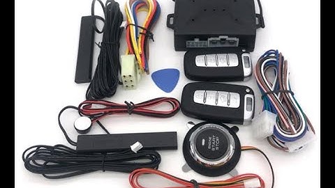 Car PKE Engine Push Start Stop Keyless Entry Alarm System