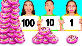100 Layers of Food Challenge | Delicious Kitchen Hacks by HAHANOM Challenge
