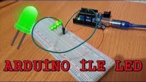 Arduino yanıp sönen led yapımı