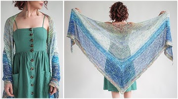Time to BLOOM! Ume Knit Pattern - Gorgeous Gradient Fade Shawl!