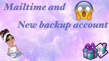 Mailtime and new backup account