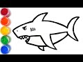 Draw shark step by step easy -  Draw Toy TV