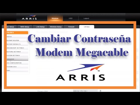 Como Cambiar la Contraseña de mi Modem Megacable Arris