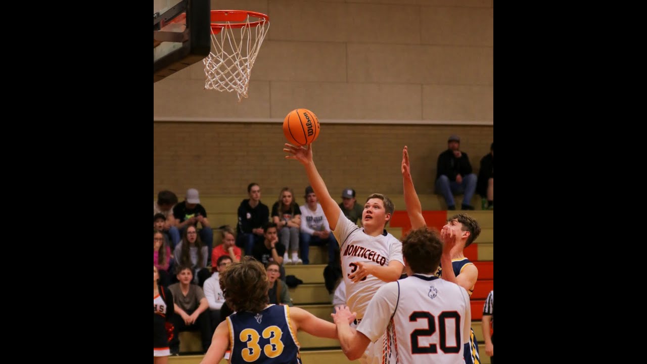 Monticello boys basketball vs De Beque - YouTube