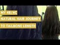 My Natural Hair Journey to Tailbone Length (Type 4b and 4c Hair)