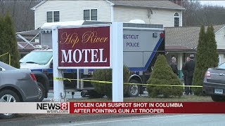 State police: Trooper shoots stolen car suspect brandishing gun in Columbia
