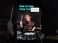 How to play Flam Tap rudiments ルーディメンツの フラムタップの叩き方 #drums #rudiments #drumlessons