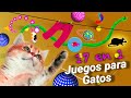 JUEGOS MIXTOS PARA GATOS - Estambre, ratones, aves, laser, pez, luces VIDEOS ENTRETENIMIENTO DE GATO