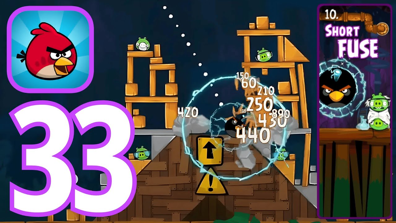 Angry Birds Classic - Short Fuse 1 (Gameplay Walkthrough Part 33)