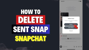 How To Delete Sent Snap On Snapchat  | How To Delete Sent Snap | Delete Delivered Snap