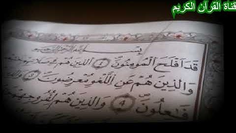 سورة المؤمنون بصوت الشيخ صهيب احمد ، تلاوة هادئة