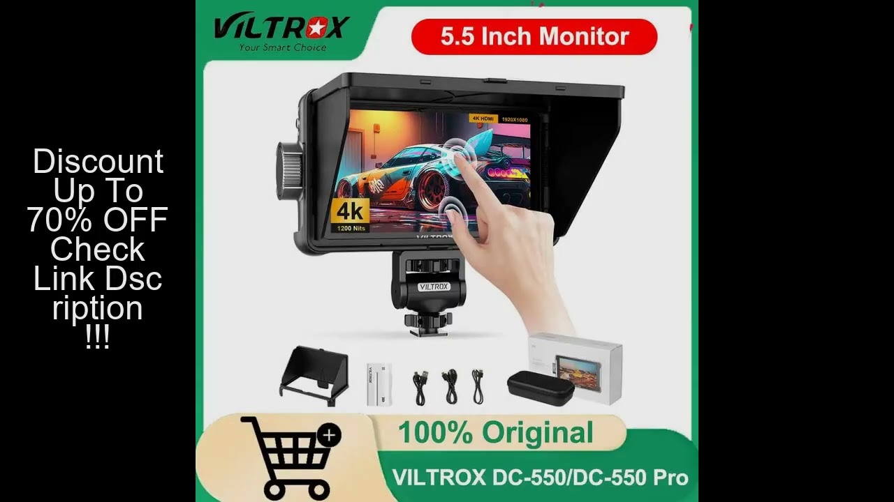 VILTROX DC-550 Pro Portable Monitor 5.5" 1920x1080 4K Profissional Monitors HDMI Touch Screen Field
