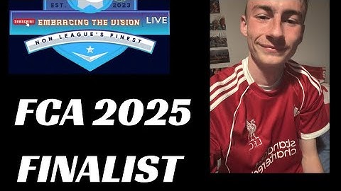 Were Heading To The Football Content Awards As a Finalist In 2025 ( Vote In The Description) 
