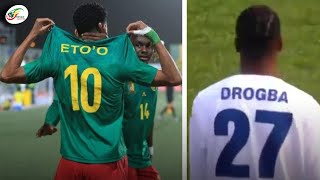 Etienne Eto’o cartonne avec le Cameroun, Isaac Drogba sous pression