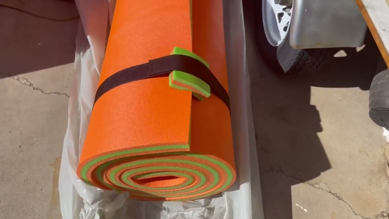 GYMAX Floating Water Mat, 12' x 6' Foam Water Floating Pad Review, Huge and really supports all of u