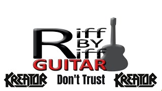 How To Play Riffs From 'Don't Trust' by Kreator (tabs and backing track included!)