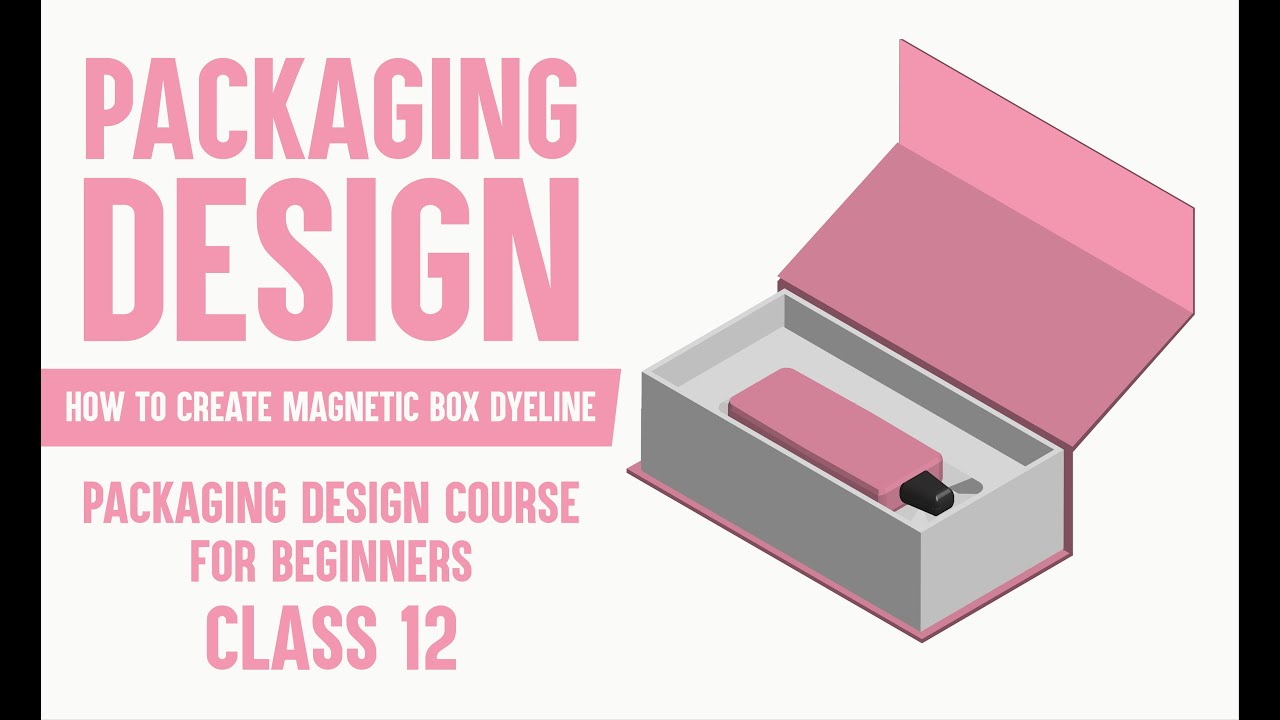 Packaging Design Course - How to create Magnetic Box Dyeline ...