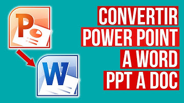 Como Convertir PowerPoint a Word Sin Programas