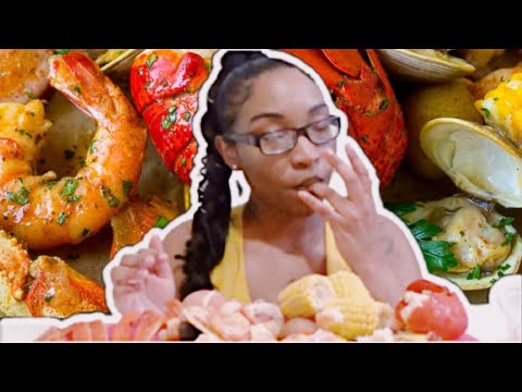 Is This A MUKBANG Or What? (My Very First Seafood Boil W/Blove Sauce) - YouTube