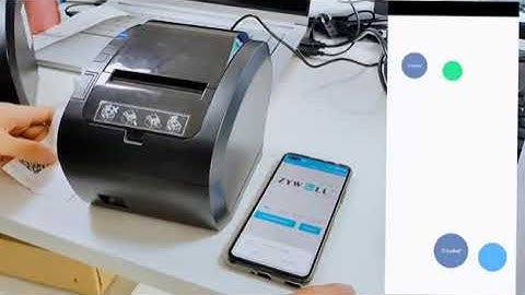 Bluetooth connection of mobile terminal to printer (operation video)