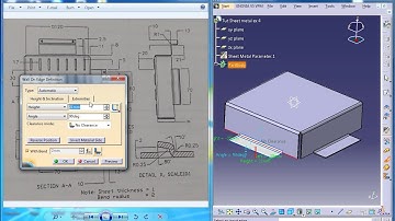 Catia V5 Tutorial|Practice3 for beginners P3|Sheetmetal Workbench