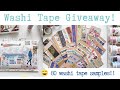 Washi Tape collection swatches + Giveaway!! 😆😮😬