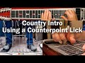 Bb country intro using a counterpoint lick  pedal steel guitar lesson