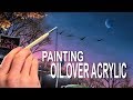 How To Paint Oils Over Acrylics