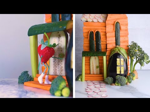 A crudités house fit for a pump-king! So Yummy