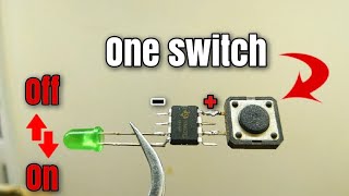 دائرة تشغيل و فصل بمفتاح واحد | single switch off on circuit
