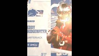 Detroit brings back Teddy Bridgewater - Backup QB and veteran presence. #onepride #offseasonmoves