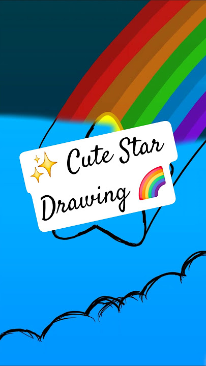Sketching a Rainbow Star ⭐🌈✨