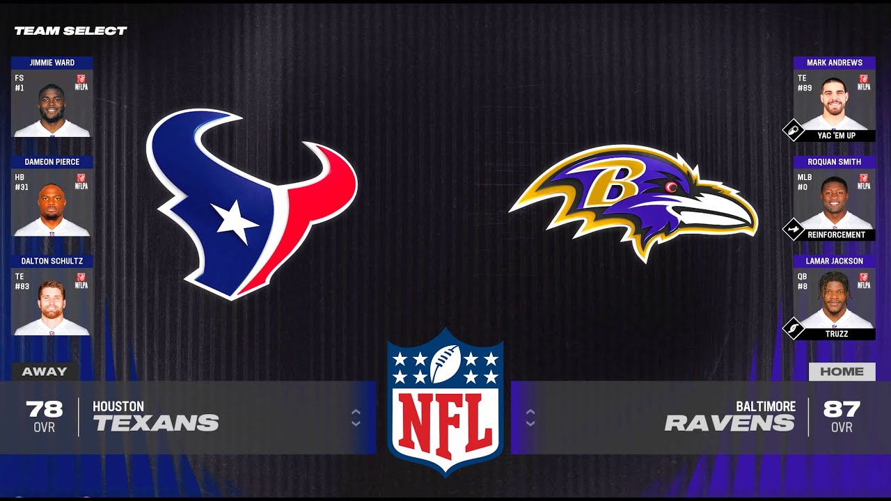 Madden NFL 24 | Houston Texans vs Baltimore Ravens - Week 1 2023/24 ...