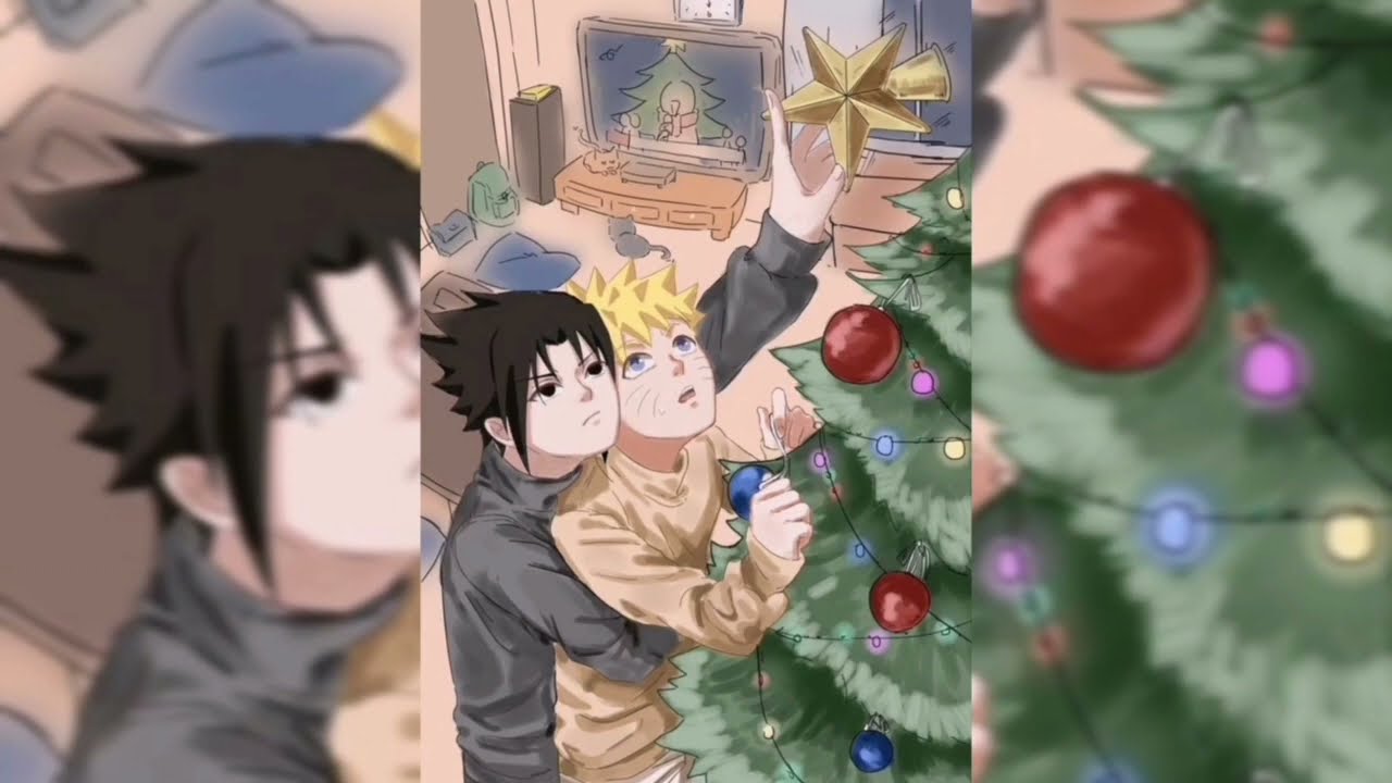 Новогодняя озвучка яой манги по пейрингу НаруСасу 