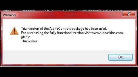 Delphi Error Trial Version Alpha Controls  (10.2 Tokyo 10.1 Berlin)